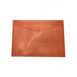 Envelope em Plástico A4 com Velcro 90144 Salmão