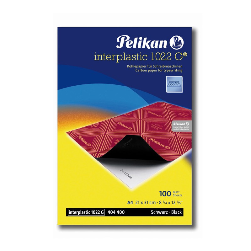 Pack 100 Folhas Papel Químico A4 Pelikan Preto Pack 100 Folhas Papel Químico A4 Pelikan Preto