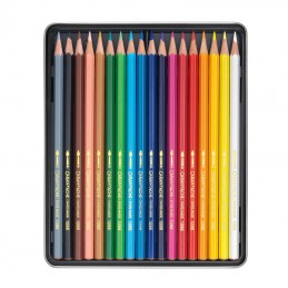 Lápis de Cor Caran d'Ache Fancolor - Caixa Metálica 18 unidades 2