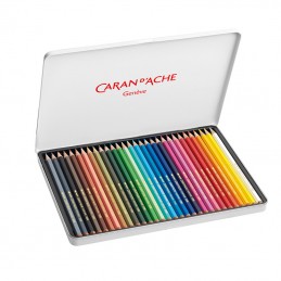 Lápis de Cor Caran d'Ache Fancolor - Caixa Metálica 30 unidades 1