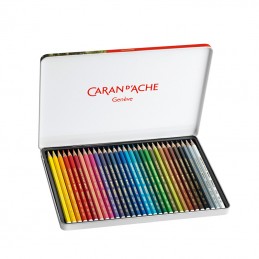 Lápis de Cor Caran d'Ache Prismalo - Caixa Metálica 30 unidades 1