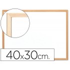 Quadro Branco de Melamina com Moldura em Madeira 40x30cms