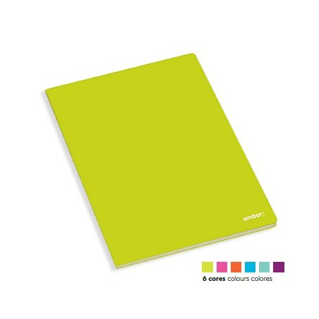 Caderno Agrafado Ambar School 60Fls. A4 Pautado