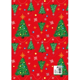 Pack 25 Fls. Papel Fantasia Natal C30/328 Xmas Pine Lights