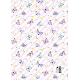 Pack 25 Fls. Papel Fantasia Clássico C40/278 Daisies and Butterflie