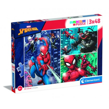 Puzzle 3x48 Peças Clementoni 25238 Spiderman