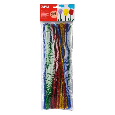 Pack 50 Chenille Limpa-Cachimbos 6mm x 30cms 13066 Cores Brilhantes