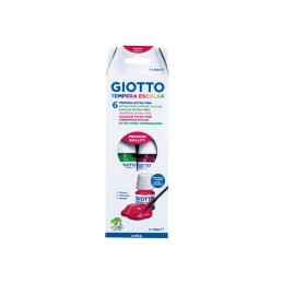 Guache Giotto 25 ml Cores Sortidas 356600 - Pack 6 frascos 3