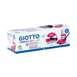 Guache Giotto 25 ml Cores Sortidas 356700 - Pack 12 frascos