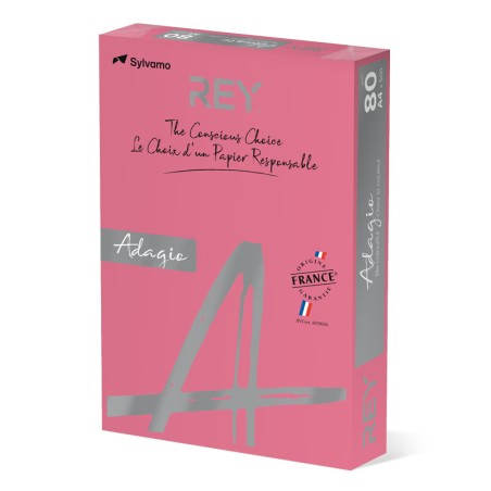 Papel Fotocópia Adagio A4 80g Cor Intenso 23 Rosa