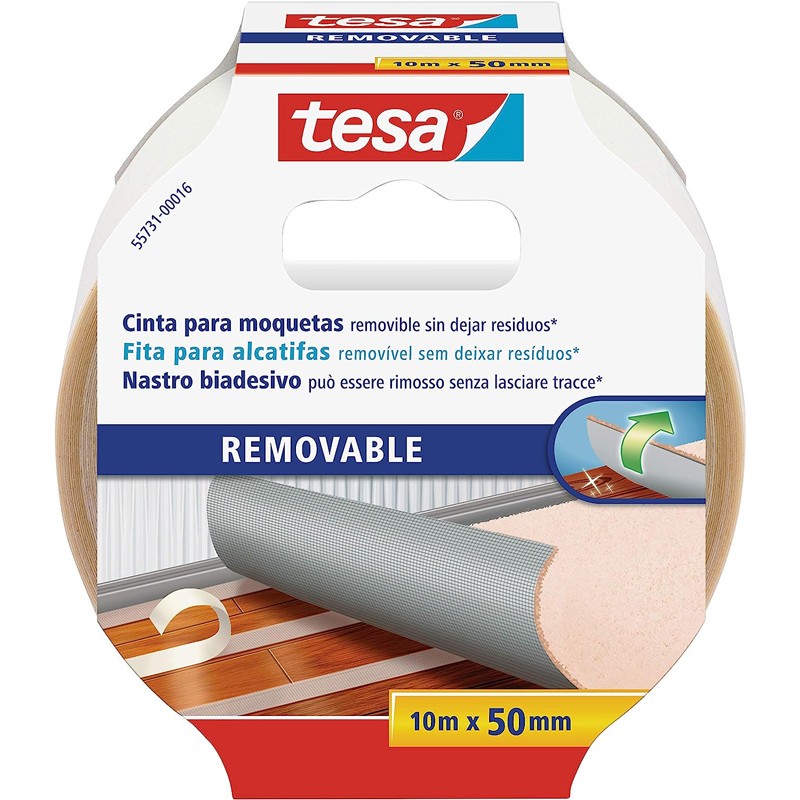 Fita Adesiva Dupla Face Tesa Removivel 50mm x 10Mts 55731