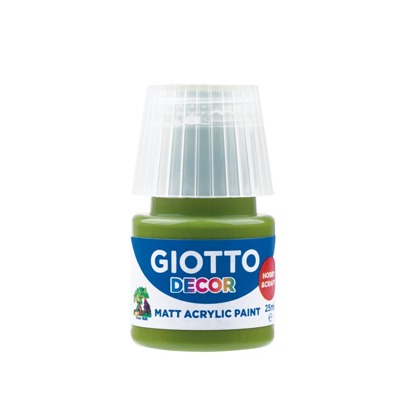 Guache Giotto Decor Acrylic 25 ml 538112 Verde Oliva