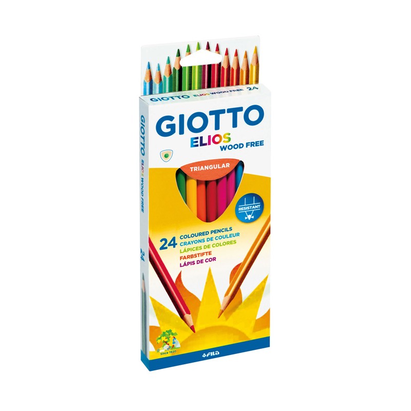Lápis de Cor Giotto Elios Triangulares 275900 - Caixa 24 unidades Lápis de Cor Giotto Elios Triangulares 275900 - Caixa 24 unidades