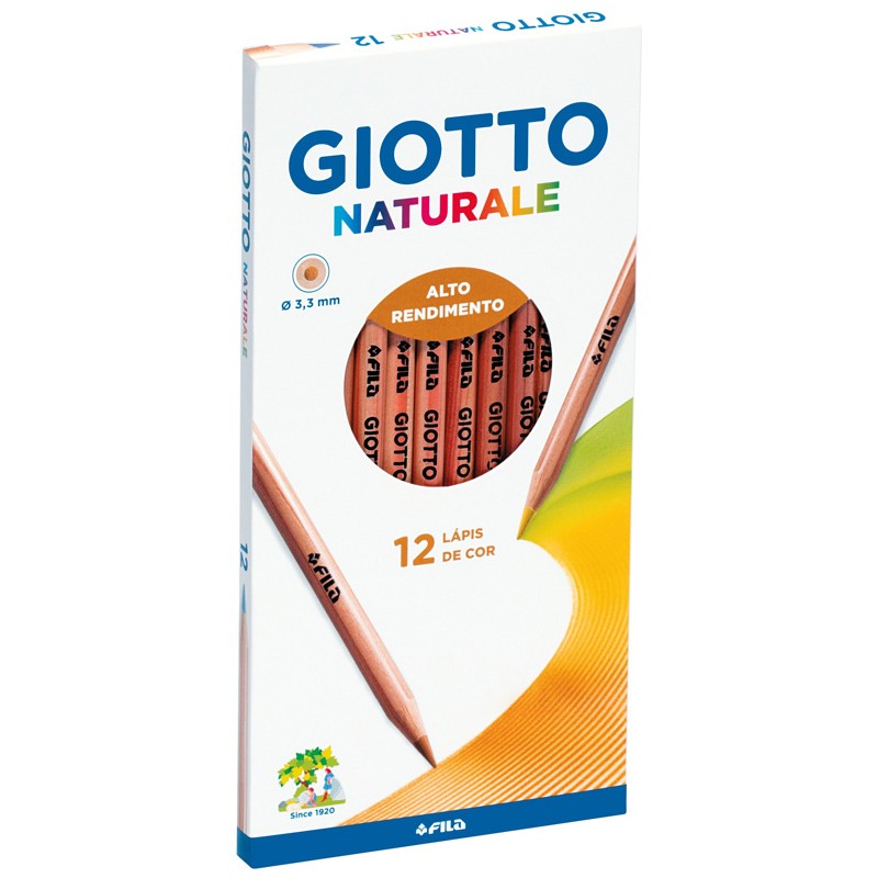Lápis de Cor Giotto Natural 221200 - Caixa 12 unidades Lápis de Cor Giotto Natural 221200 - Caixa 12 unidades