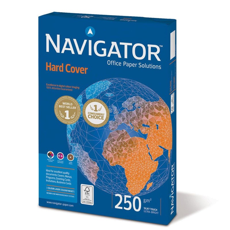 Papel Fotocópia Navigator A4 250gr Branco - Pack 250 Folhas Papel Fotocópia Navigator A4 250gr Branco - Pack 250 Folhas