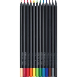 Lápis de Cor Faber Castell Black Edition 116412 - Caixa 12 unidades 1