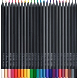 Lápis de Cor Faber Castell Black Edition 116424 - Caixa 24 unidades 1