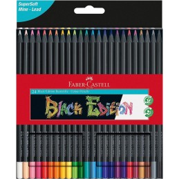 Lápis de Cor Faber Castell Black Edition 116424 - Caixa 24 unidades