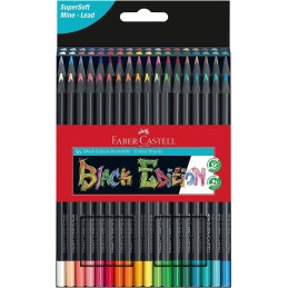 Lápis de Cor Faber Castell Black Edition 116436 - Caixa 36 unidades