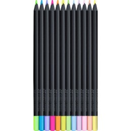 Lápis de Cor Faber Castell Black Edition Neon 116410 - Caixa 12 unidades 1