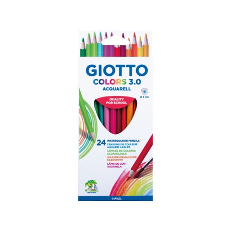 Lápis de Cor Giotto Colors 3.0 Aguarela 277200 - Caixa 24 unidades