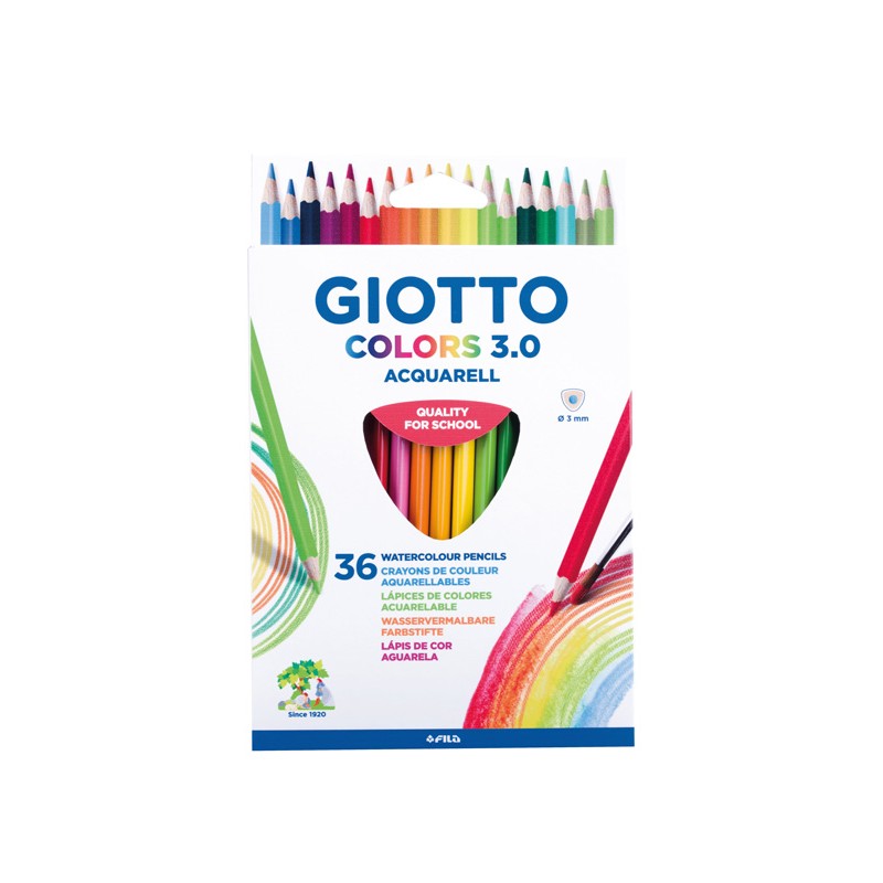 Lápis de Cor Giotto Colors 3.0 Aguarela 277300 - Caixa 36 unidades Lápis de Cor Giotto Colors 3.0 Aguarela 277300 - Caixa 36 unidades