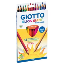 Lápis de Cor Giotto Elios Giant 221500 - Caixa 12 unidades