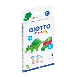 Plasticina Giotto Patplume 33gr 513200 - Caixa 8 Barras Cores Neon 2