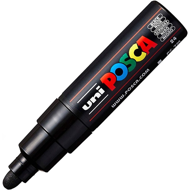 Marcador Uni Posca PC-7M Preto Marcador Uni Posca PC-7M Preto