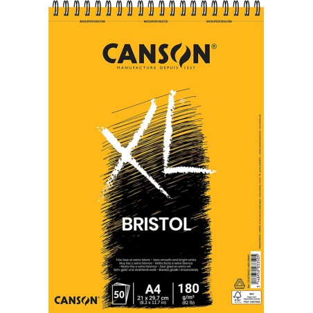 Canson XL - Bloco Bristol 50 Folhas 180gr A4
