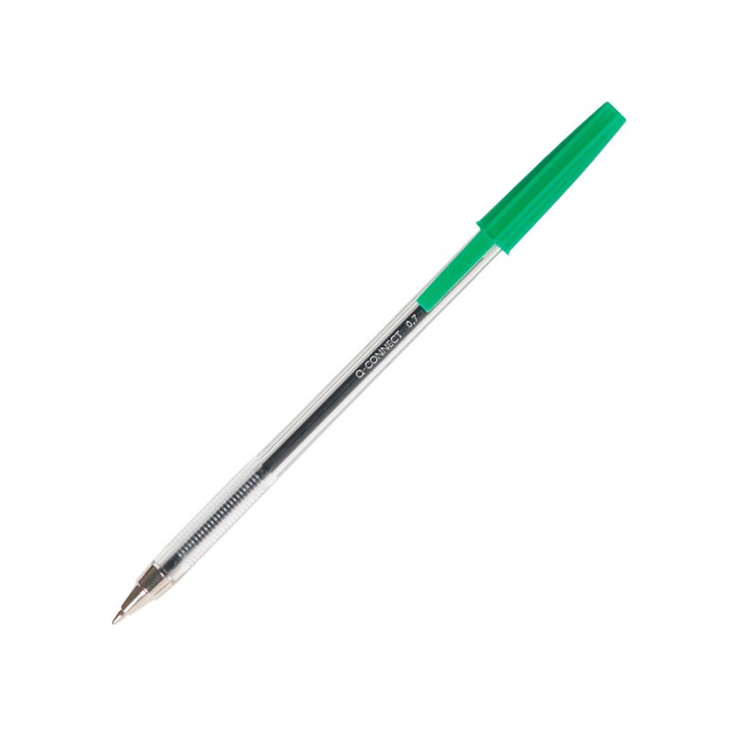 Esferográfica Q-Connect Cristal Verde