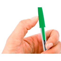 Esferográfica Q-Connect Cristal Verde