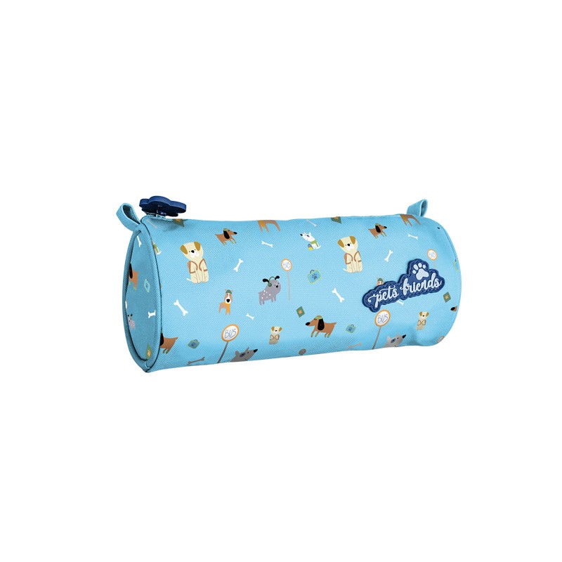 Bolsa Redonda Dog Person Blue