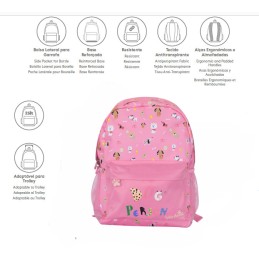 Mochila Dog Person Pink