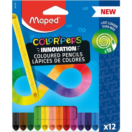Lápis de Cor Maped Infinity 861600 - Caixa 12 unidades