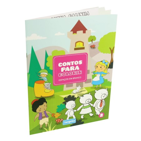 Livro Contos para Colorir - Espaços em Branco