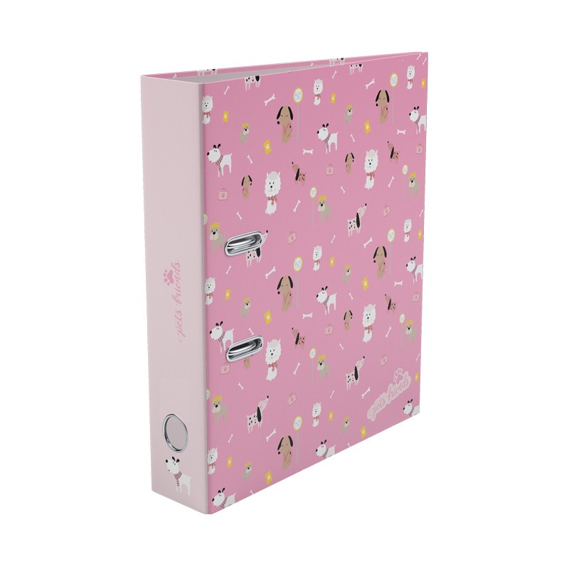Capa Escolar A4 2 Argolas 80mm Dog Person Girl Capa Escolar A4 2 Argolas 80mm Dog Person Girl
