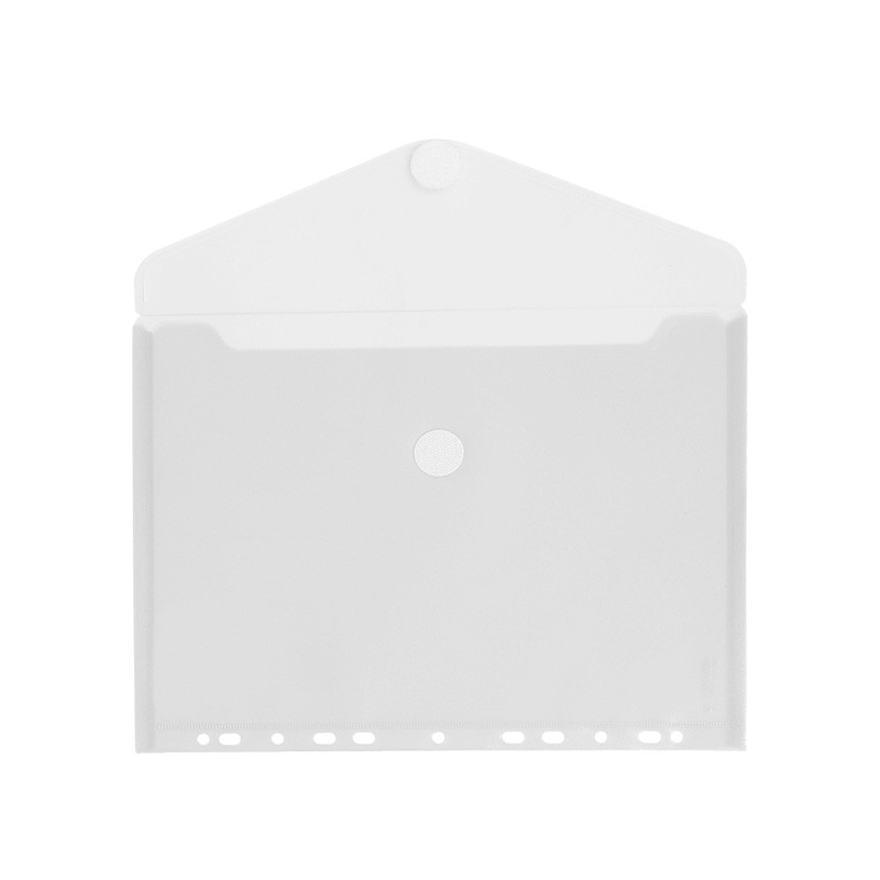 Envelope em Plástico A4 com Velcro e Furos 35361 Branco
