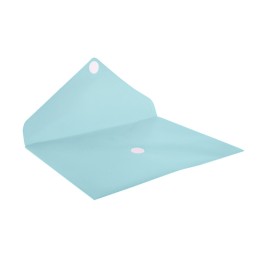 Envelope em Plástico A4 com Velcro 90105 Azul Pastel