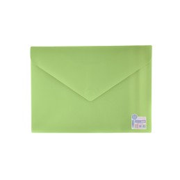 Envelope em Plástico A4 com Velcro 90105 Verde Pastel