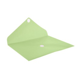Envelope em Plástico A4 com Velcro 90105 Verde Pastel