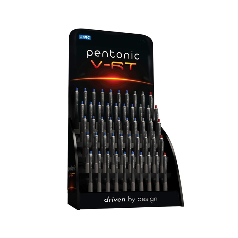 Expositor com 100 Esferográficas Retratil Linc Pentonic V-RT Expositor com 100 Esferográficas Retratil Linc Pentonic V-RT