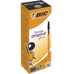 Esferográfica BIC Laranja Preto