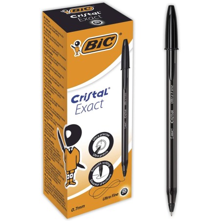 Esferográfica BIC Cristal Exact Ultra Fina Preto