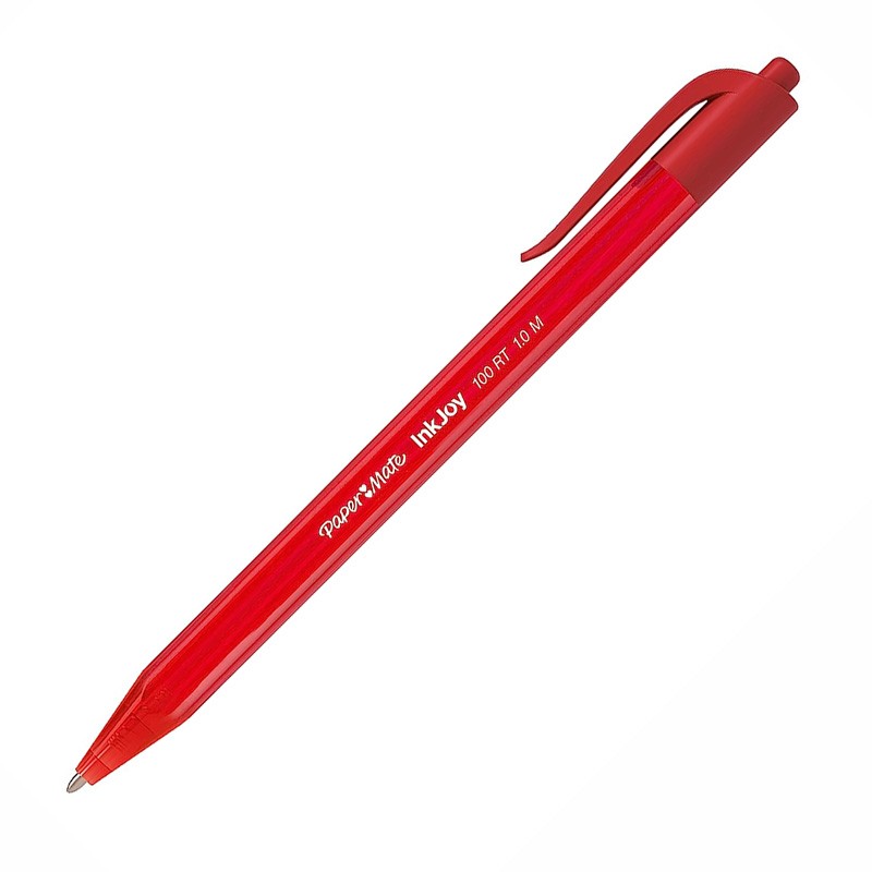 Esferográfica Retrátil Papermate InkJoy 100RT Vermelho