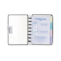 Caderno Folhas Extraíveis Ambar EcoSmart PU A5 Castanho