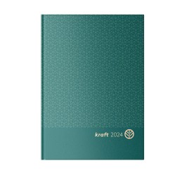 Agenda Secretária A5 Ambar Kraft 2024 Verde