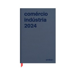Agenda Secretária Ambar Comércio Indústria 2024 Azul