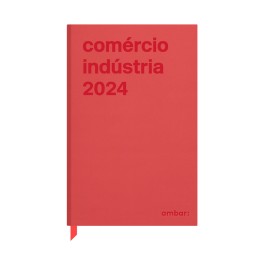 Agenda Secretária Ambar Comércio Indústria 2024 Vermelha