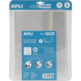 Forra Livros Ajustável Apli 30cm 16914 - Pack 5 unidades